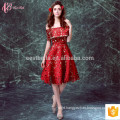 Colorful flower girl plus size short knee length formal evening dress